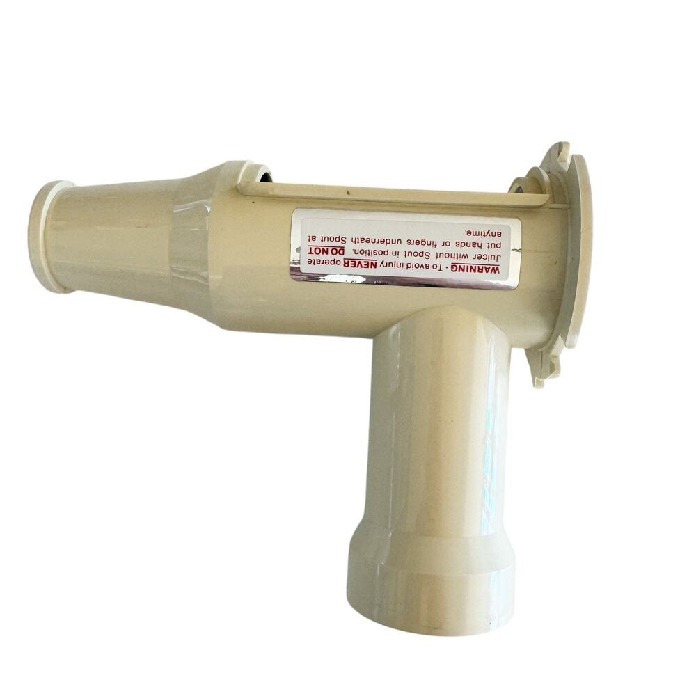 Champion Juicer Replacement Parts Housing Feed Tube Chamber Off White Good